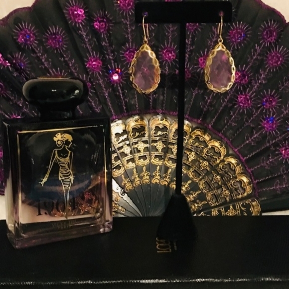 Faceted Clear Quartz Pear Gemstone Earrings - Picture 4 of 16